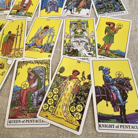 Original size tarot cards deck 3"x 5" 78 Cards Radiant Wise Spirit Tarot Pouch - Picture 12 of 16